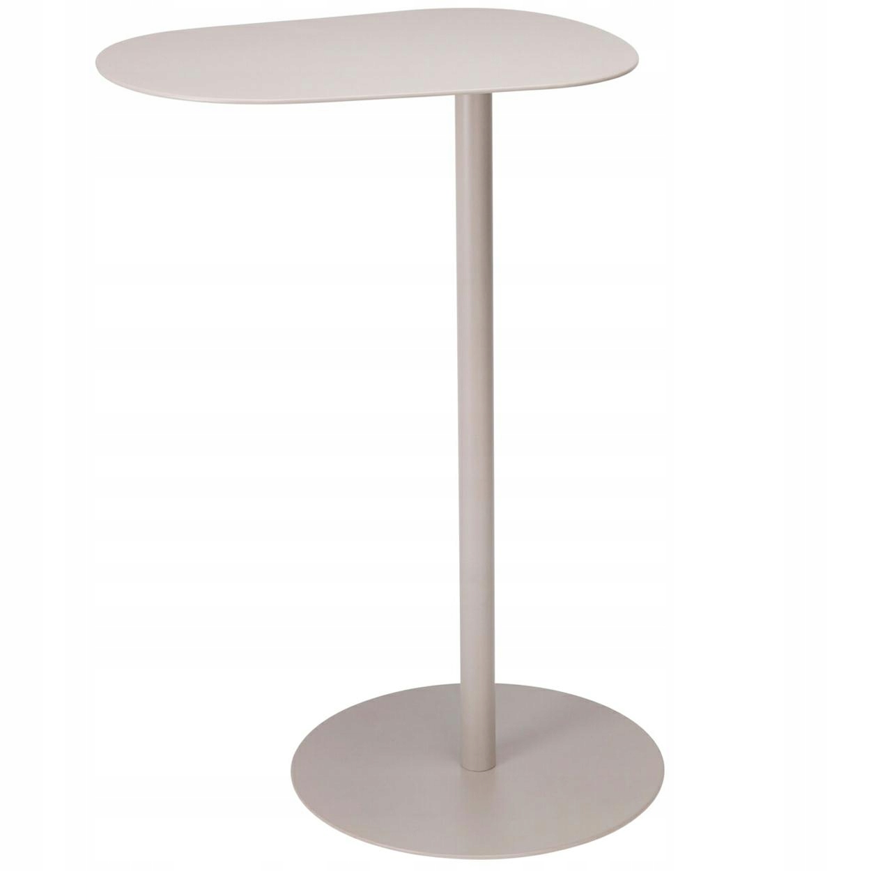 Boční stolek kovový Pomocník pískový h53 Organický tvar Moderní