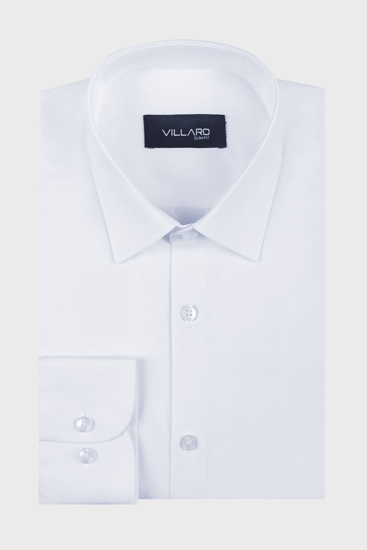 Bílá pánská košile 41-164/170 Slim Fit Villaro