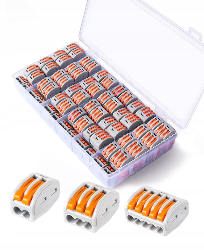 

Zestaw 60 Szt. Szybkozłączka Na Drut Linkę Linka