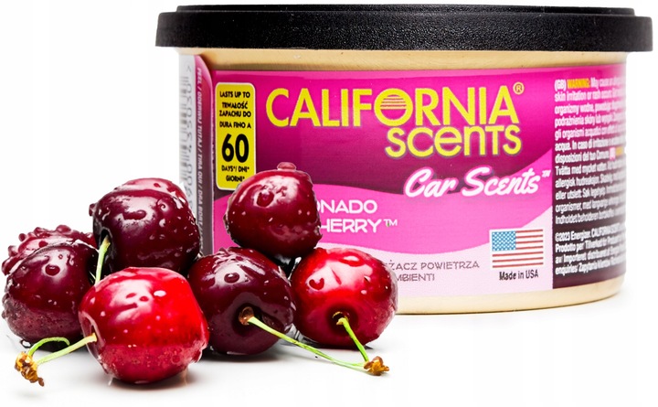 California Scent Coronado Cherry Wiśnia Intensywny Zapach Puszka Wiśniowy