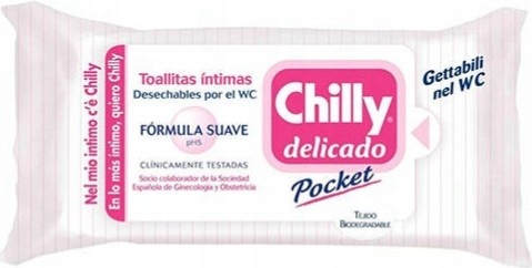 Chusteczki do higieny intymnej Chilly Delicado Pocket Íntimas Fórmula