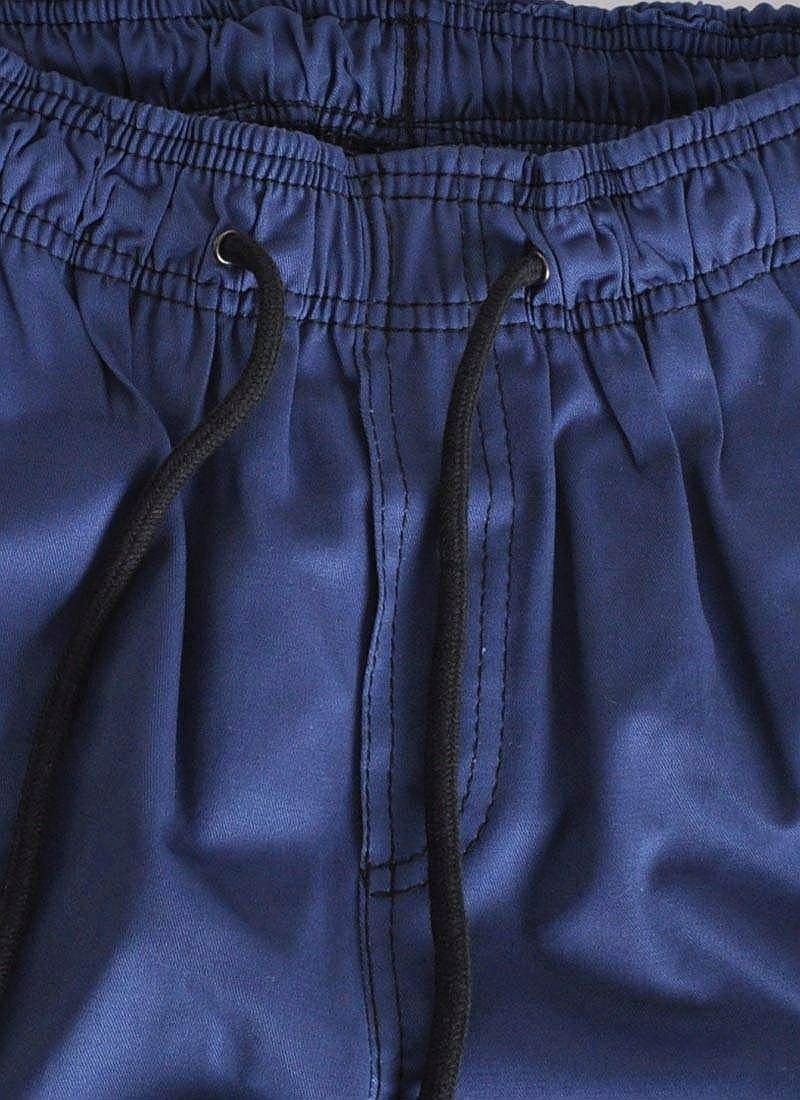 Spodnie 3XL Bossline Cargo Joggery Niebieskie XXXL bojówki luźne polskie Odcień indygo