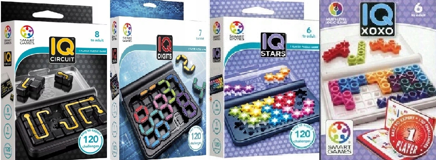 Smart Games Iq Circuit+ Digits +iq Stars Iq Xoxo
