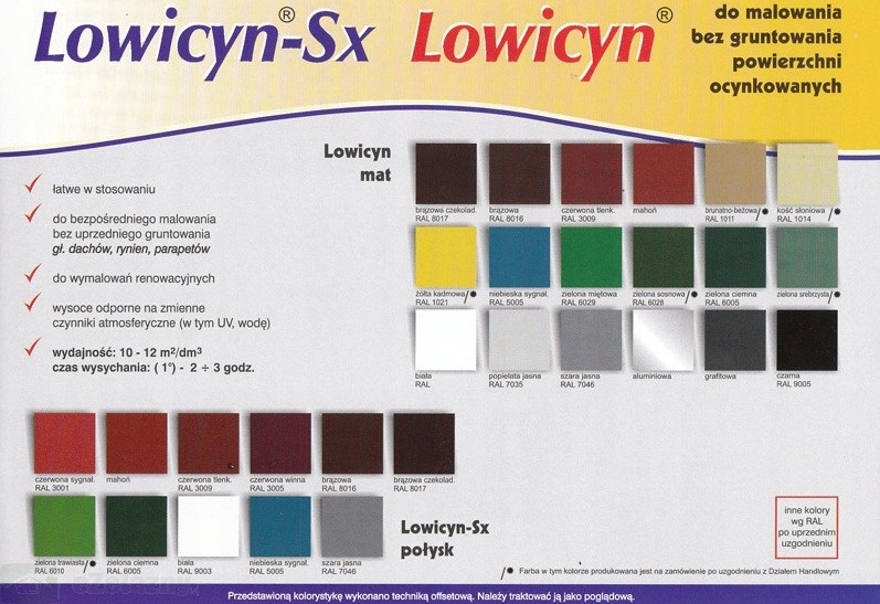 LOWICYN Mat 0.8L Grafitowa na ocynk Pojemność 0.8 l