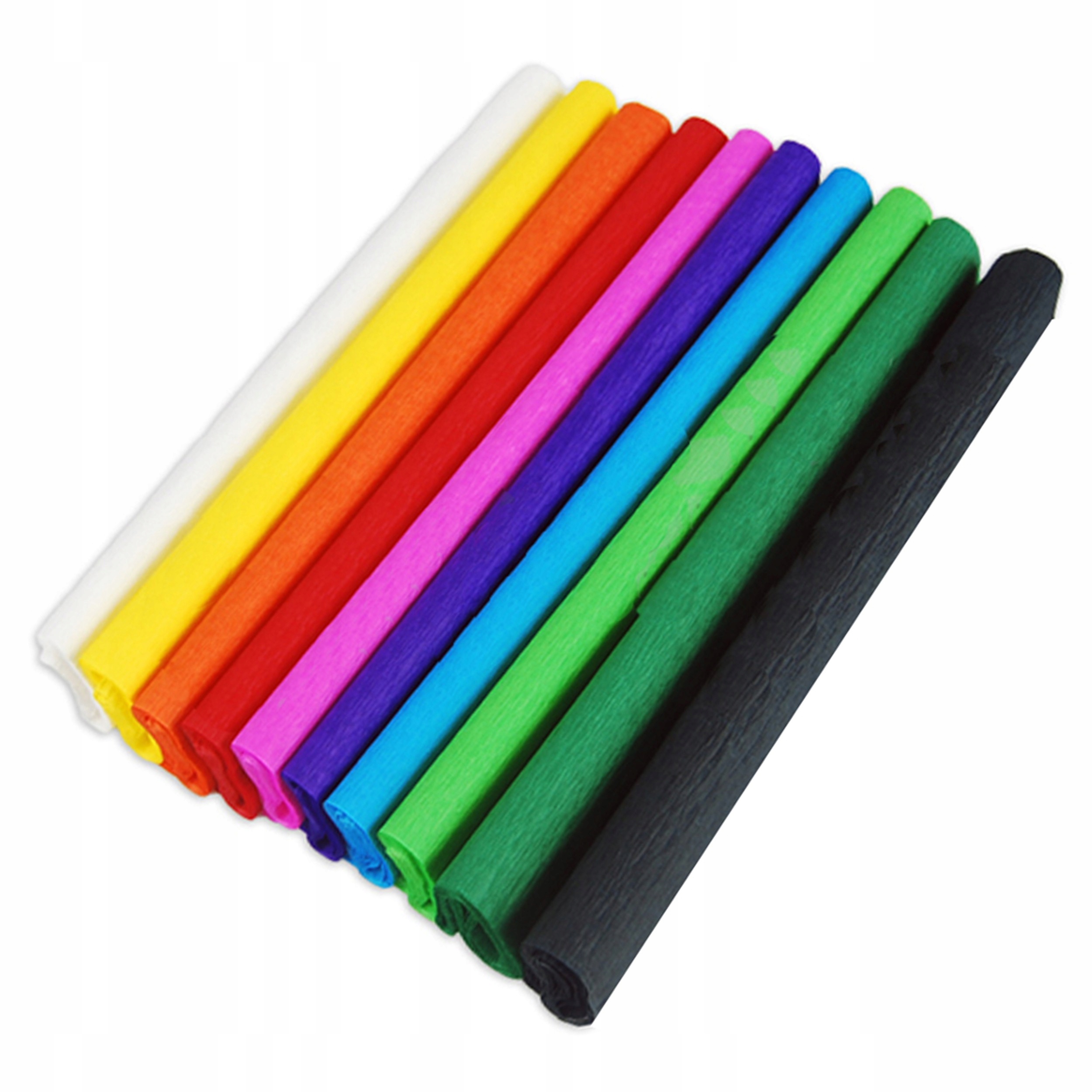 BIBUŁA MARSZCZONA SZKOLNA MIX 10 KOLORÓW 200X25CM