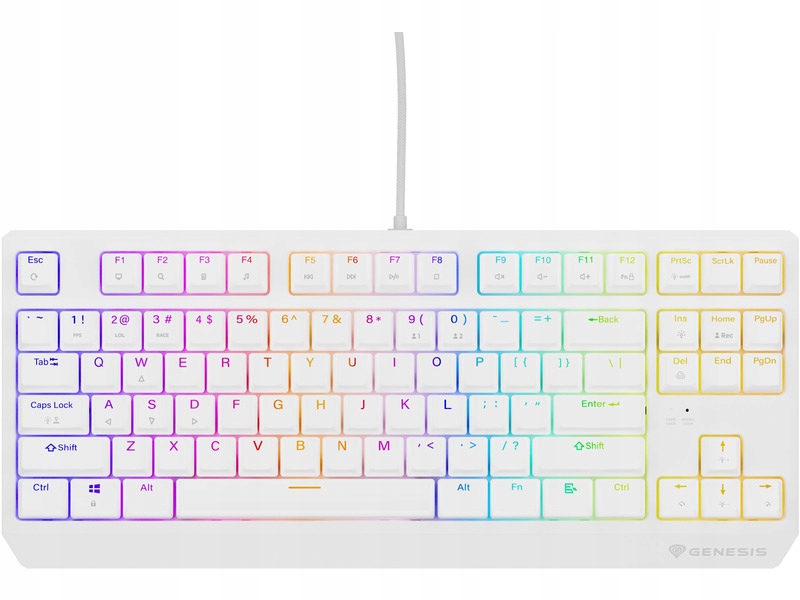 Klawiatura Genesis Thor 230 Tkl Outemu Red Biały