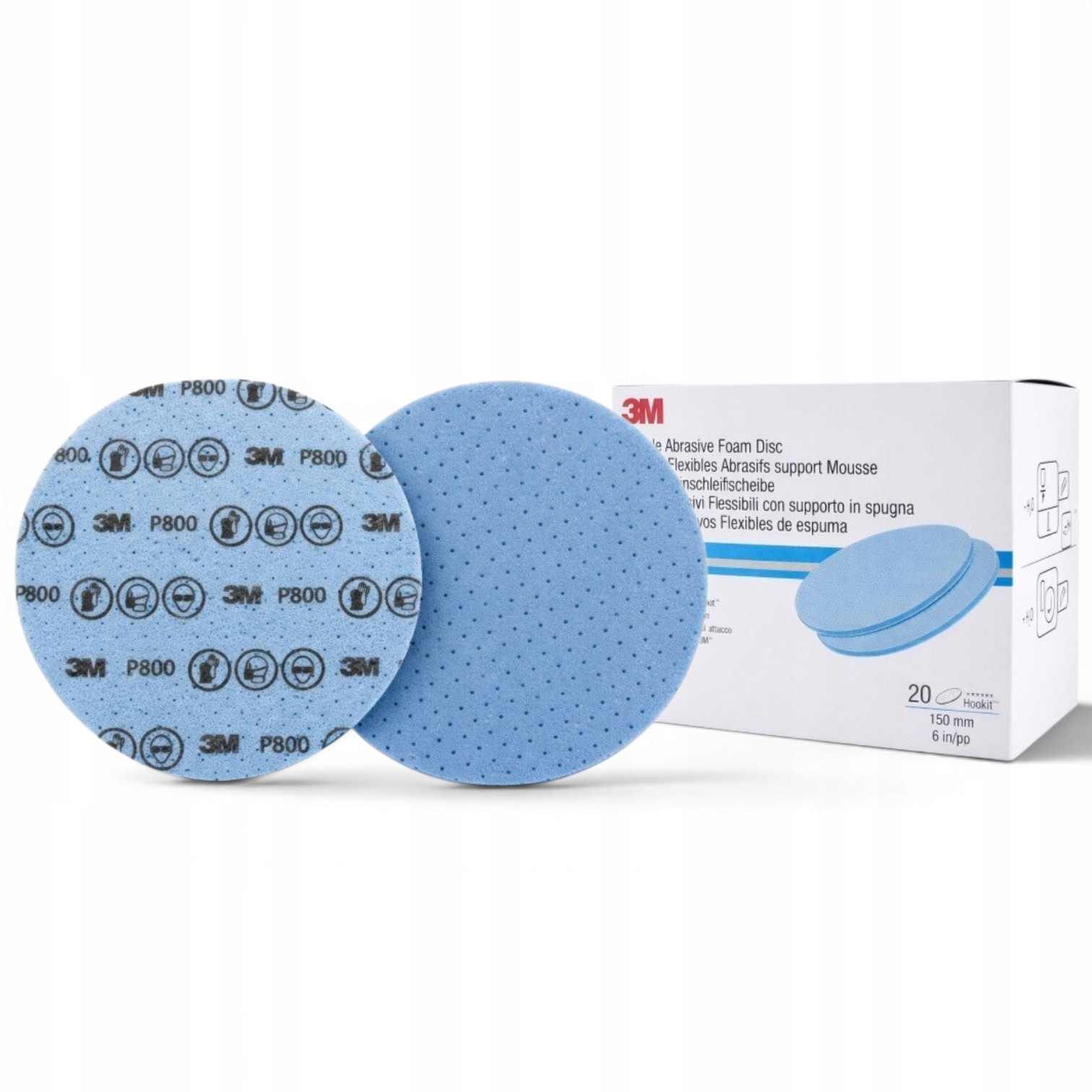 3M 33540 Pružný Brúsny Disk Na Špongii 150 MM P800 Na Leštenie