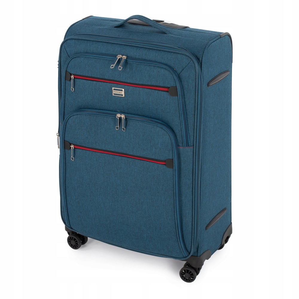 KOMPLET WALIZEK MATERIAŁOWYCH Z KOSMETYCZKĄ WITTCHEN 56-3S-50K-91 MORSKI Model 56-3S-50S