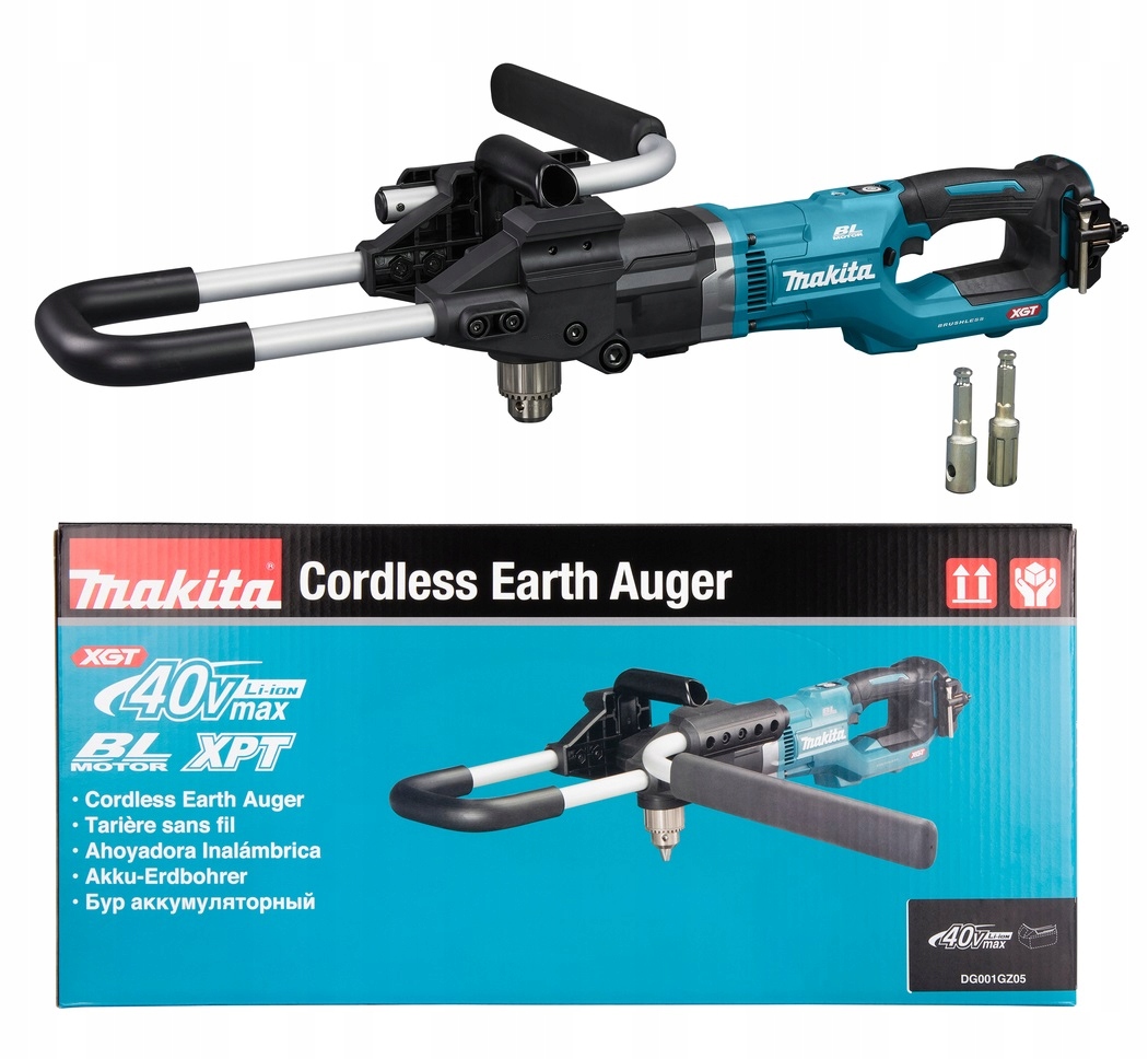 Akumulátorová půdní vrtačka Makita DG001GZ05 na baterie 40 V Vrták Led