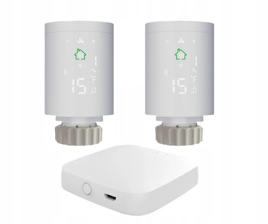 

2x Głowica Termostatyczna + bramka ZigBee - Tuya