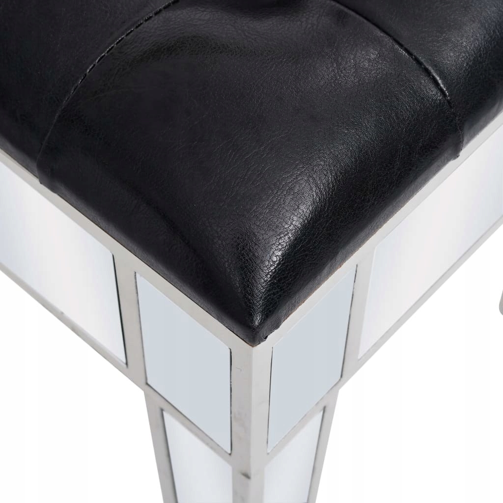 LUSTRZANA TOALETKA ZE STOŁKIEM, MDF I SZKŁO Wykończenie połysk