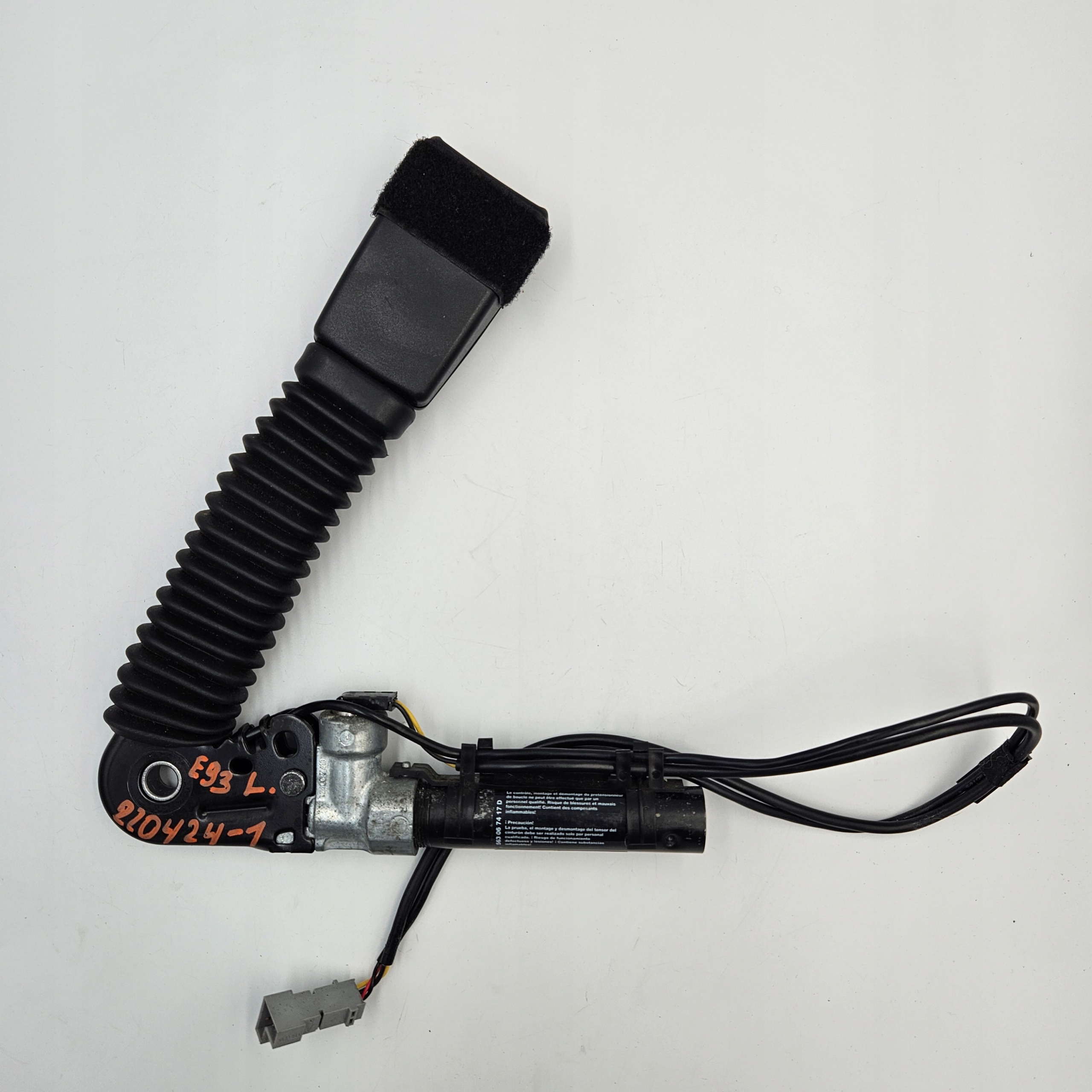 NAPINACZ PASA LEWY PRZÓD BMW E93 9177771