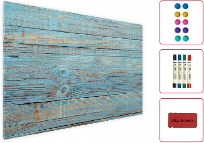 

Tablica magnetyczna Niebieska Deska 90x60 zestaw