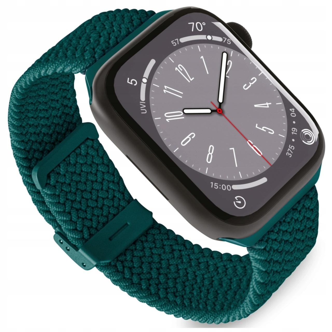 Nylonový remienok Puro Loop pre Apple Watch 42 44 45 49 mm tmavozelený