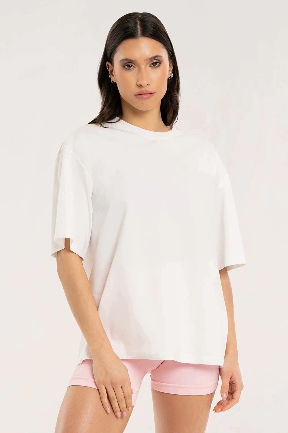 Gym Glamour tričko oversize no skip days white vel. L/XL