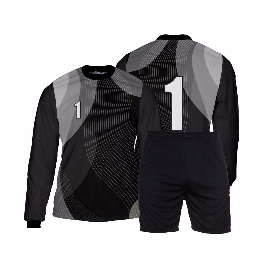 Brankářská Souprava mikina brankářské kraťasy Č. 1 Šedé vel 128