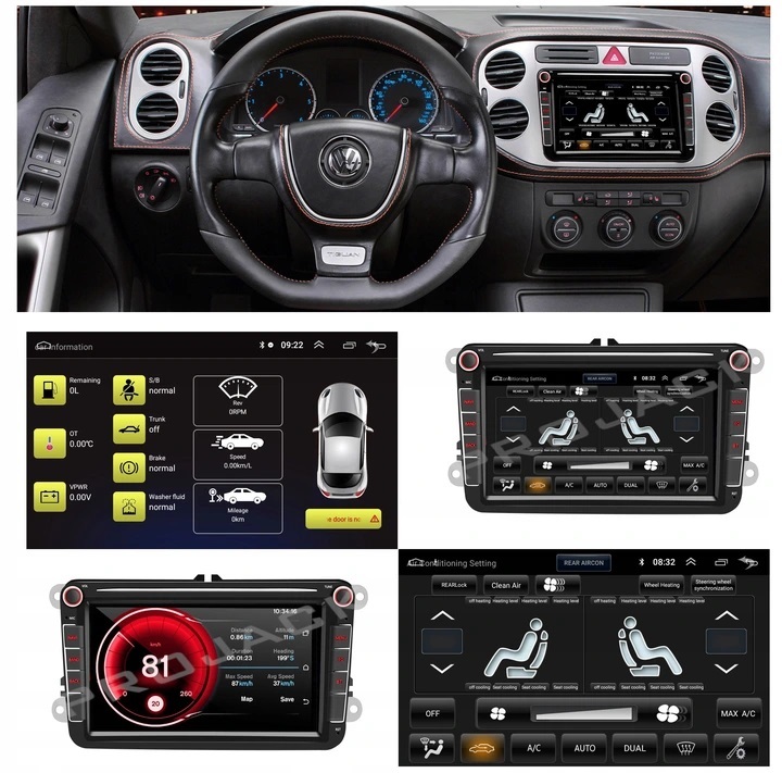 RADIO ANDROID GPS VW CADDY TIGUAN EOS 4/64GB Kod producenta 56/310