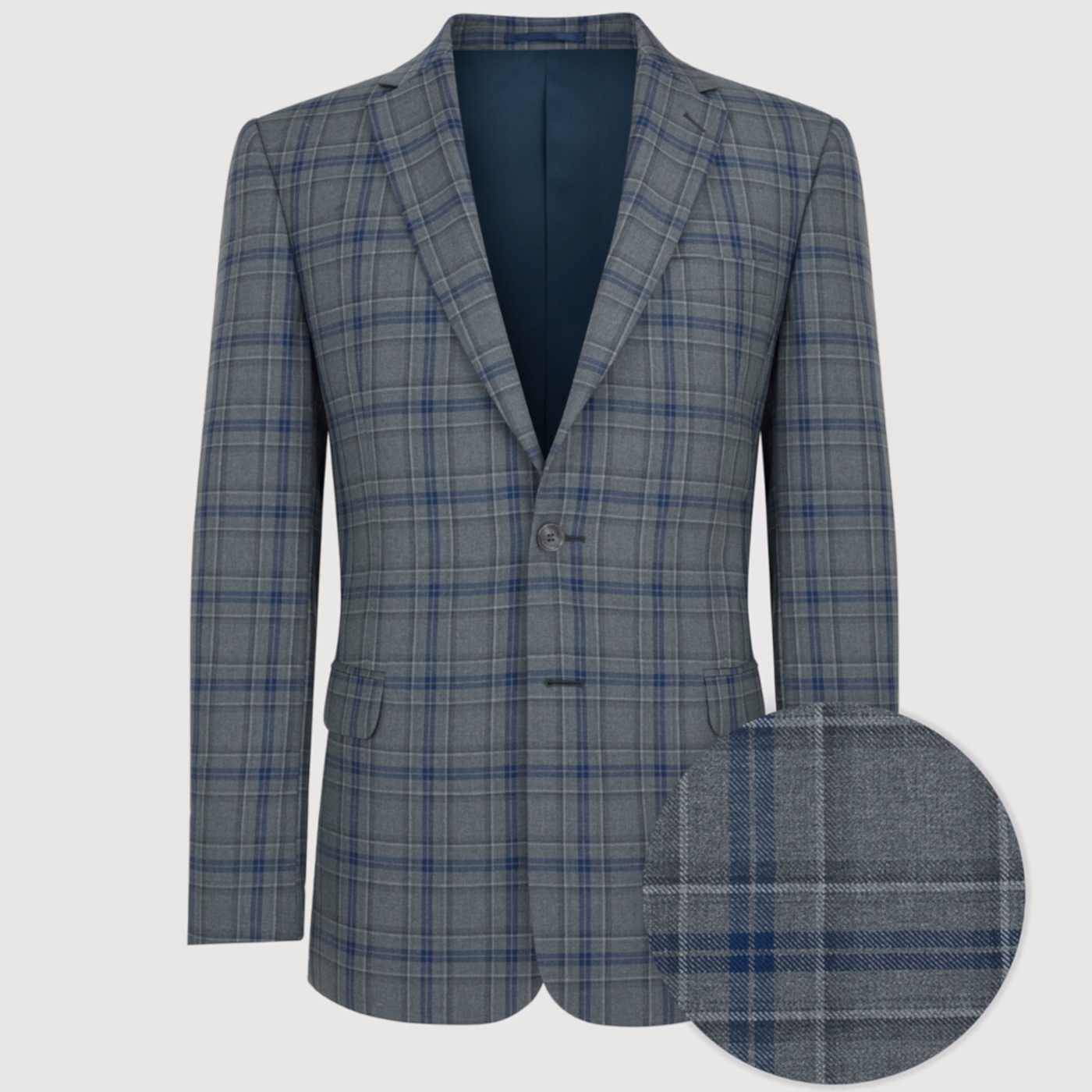 Pánská kostkovaná sako bunda Slim Fit Pako Lorente 176/56