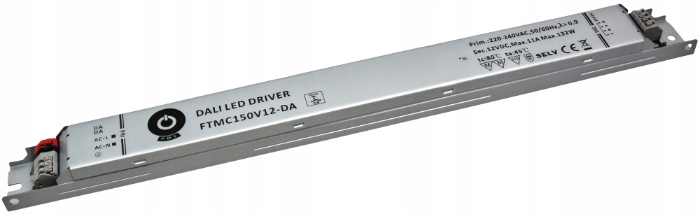 Zasilacz Stałonapięciowy Ściemnianie Taśm Lamp Led 12V 132W Dali Pos Power