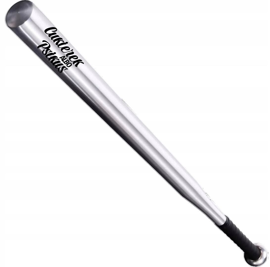 Kij Bejsbolowy Baseballowy Metalowy Srebrny - Cukierek Albo Psikus