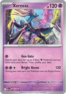 Holo Pokemon Tcg Psychic Xerneas (meg 064)