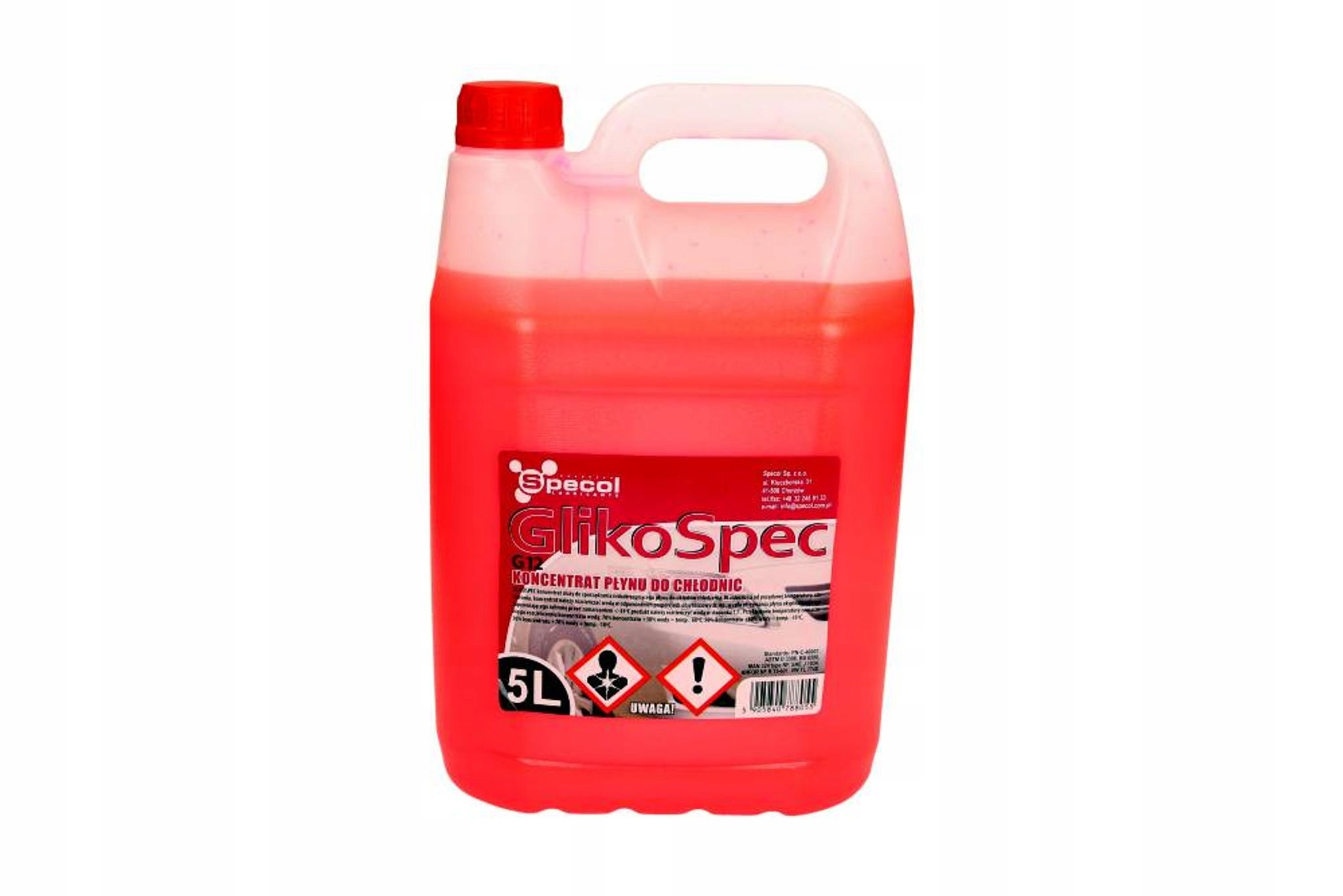 PŁYN DO CHŁODNIC 5L RÓŻOWY KONC. GLIKOSPEC (ODPOWIENIK G12, BORYGO) SPECOL