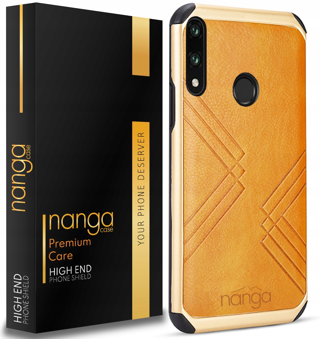 

Etui Ze Skóry Business Do Huawei P30 Lite Gold