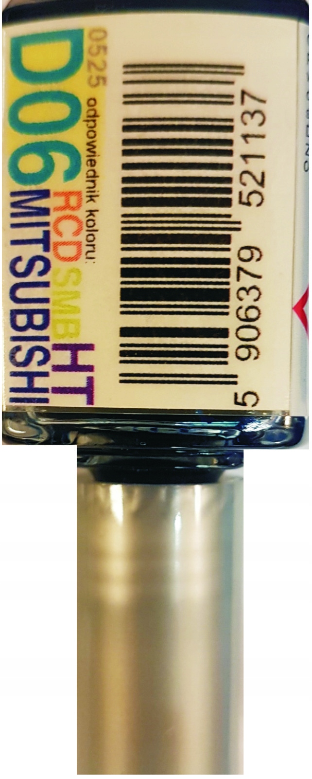 Mitsubishi D06 Sporty Blue Lakier Samochodowy Zaprawka Do Rys 10 ML Ara