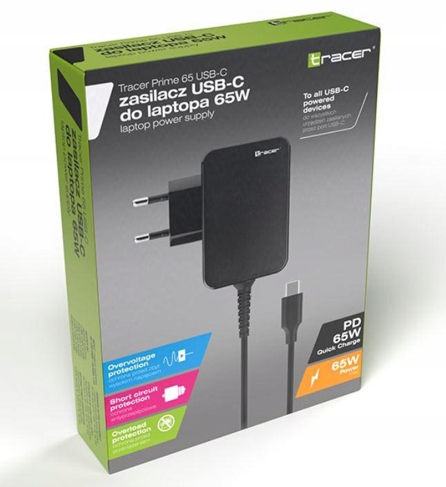 Zasilacz notebook Prime 65W Usb-c