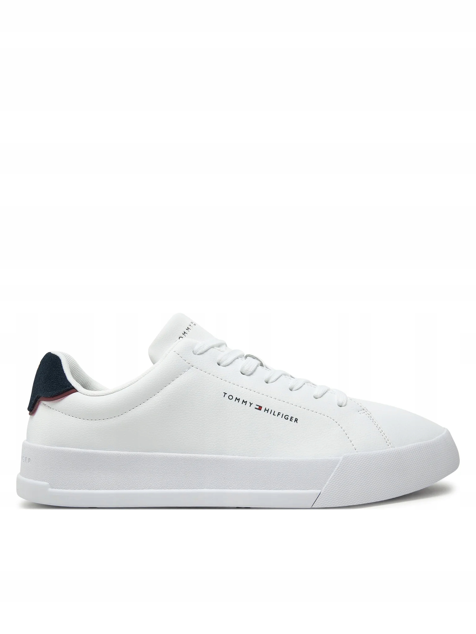 Tommy Hilfiger Tenisky Th Court Lth Detail Ess FM0FM05367 Bílá 44