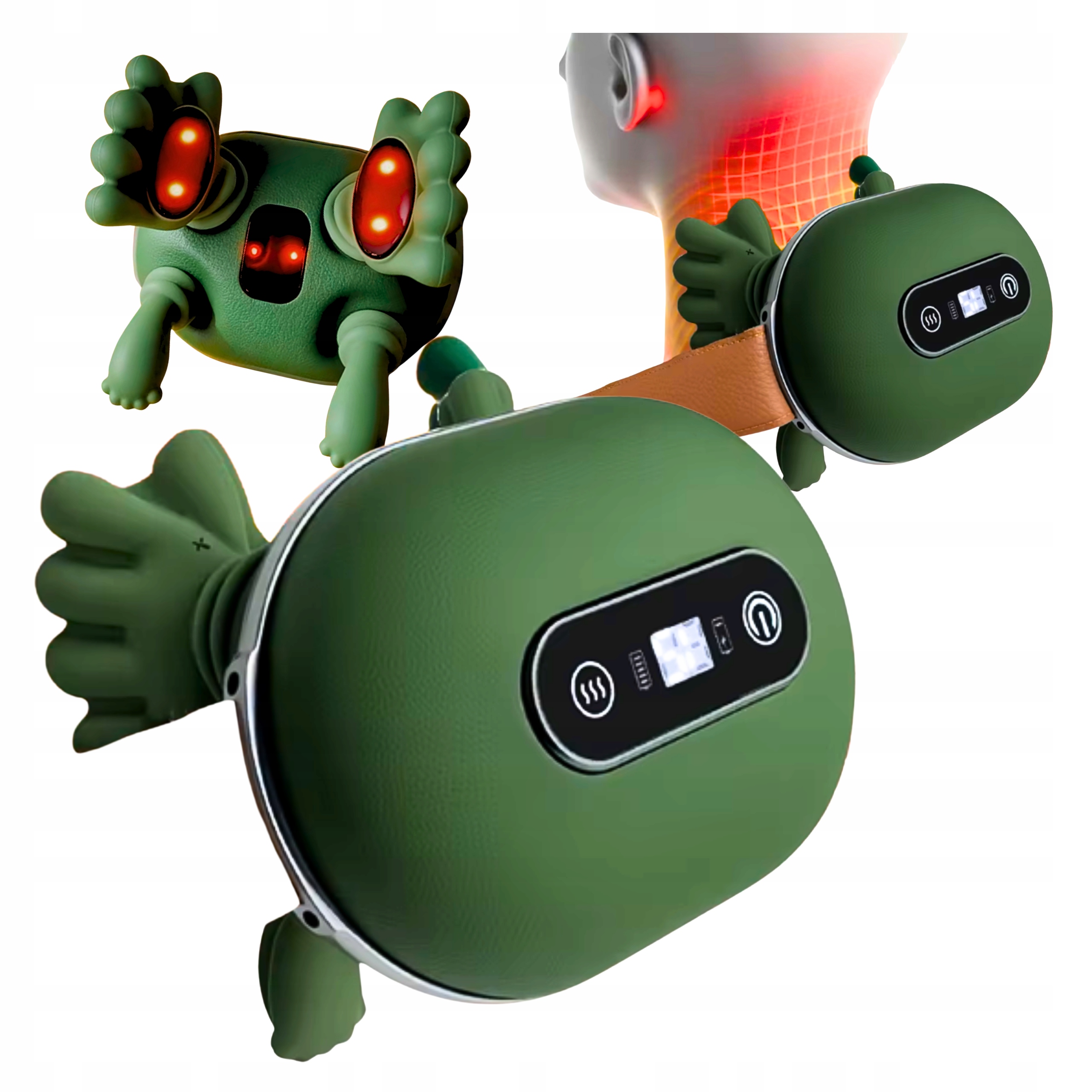 Masażer Do Karku Szyi Łapki Na Zmęczenie Mocny Bioniczny Podgrzewany