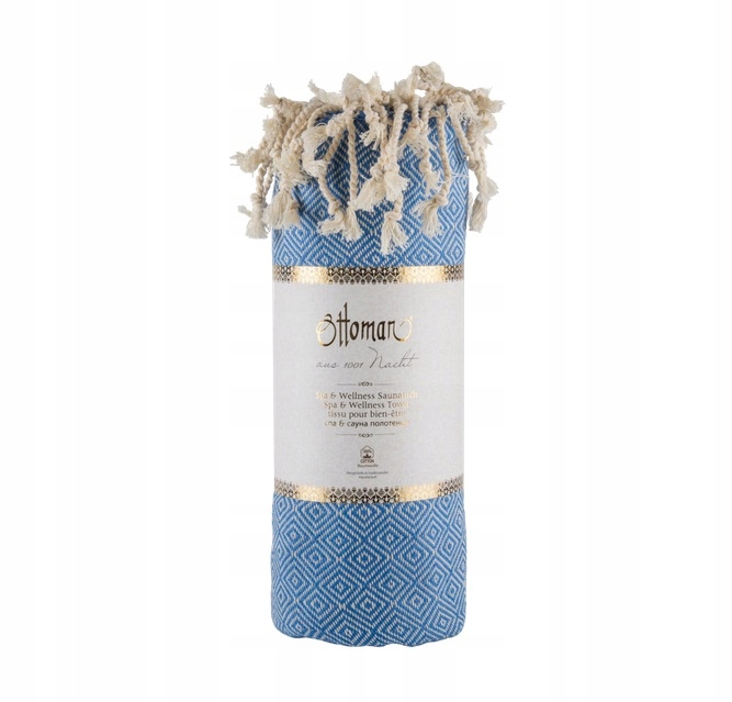 

Ręcznik hammam, sauna basen 100% bawełna niebieski