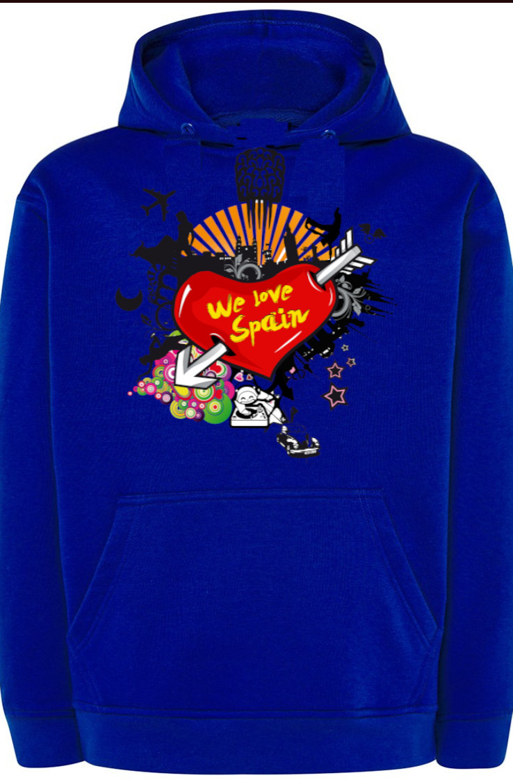 We Love Spain Milujeme Španělé Mikina r.XS