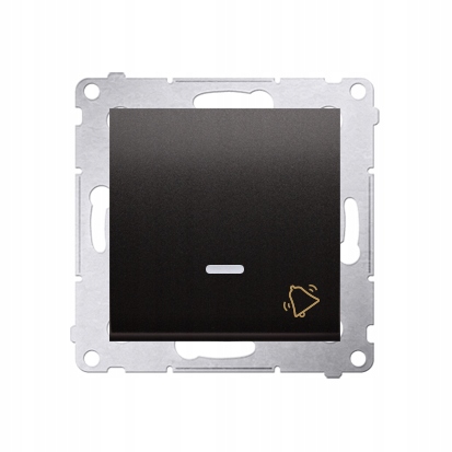 

Simon 54 Przycisk dzwonek z Led czarny mat DD1L.01