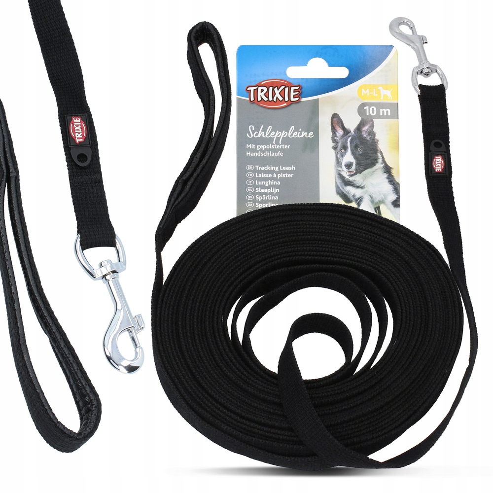 

Długa smycz treningowa 10 m mocna taśma dużego psa