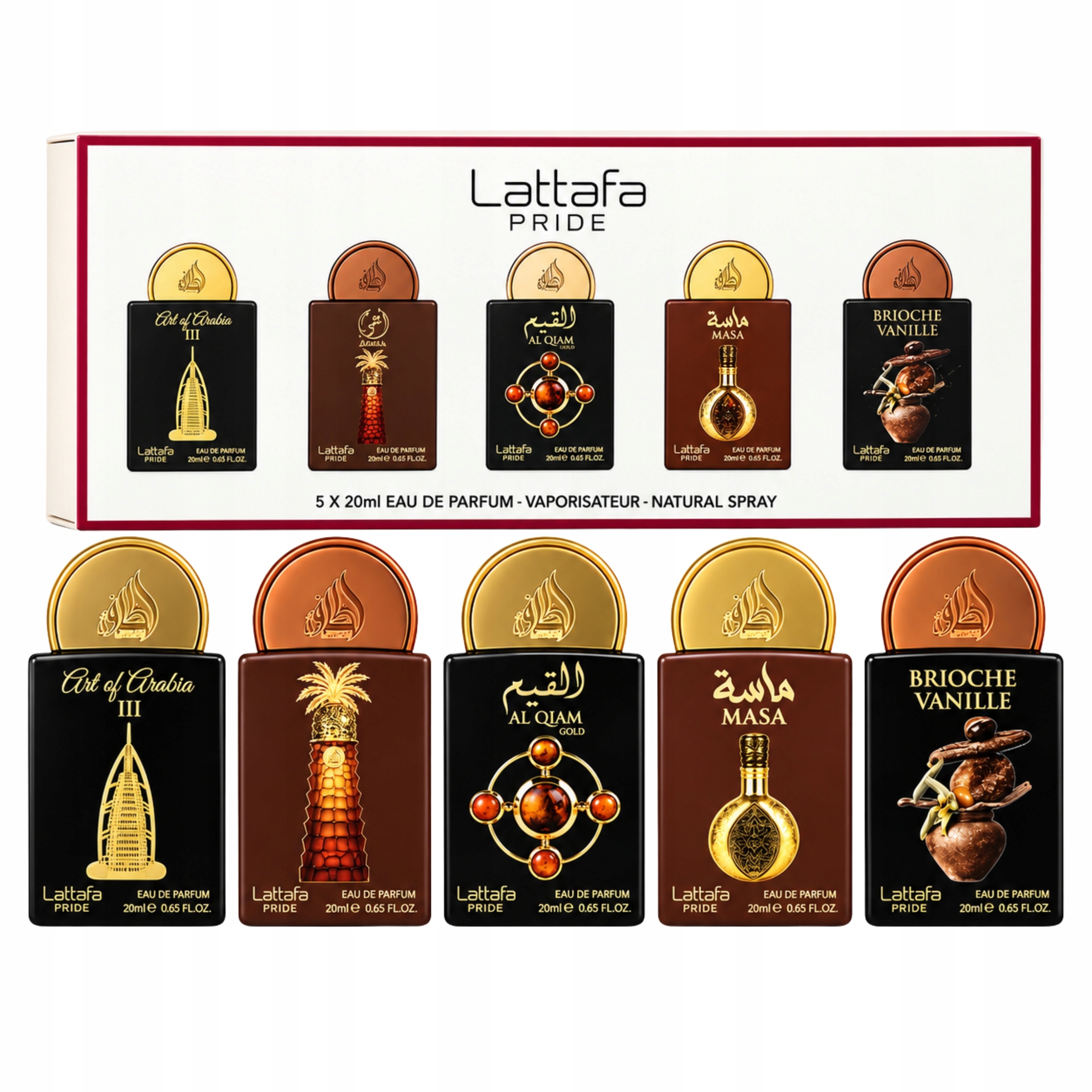 Perfumy Arabskie Zestaw Prezentowy Edp Lattafa Pride No.04 Giftset 5x20ml