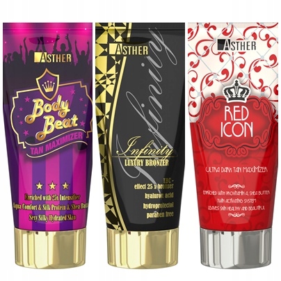 Kosmetyki do opalania Asther Tuby+1 GRATIS