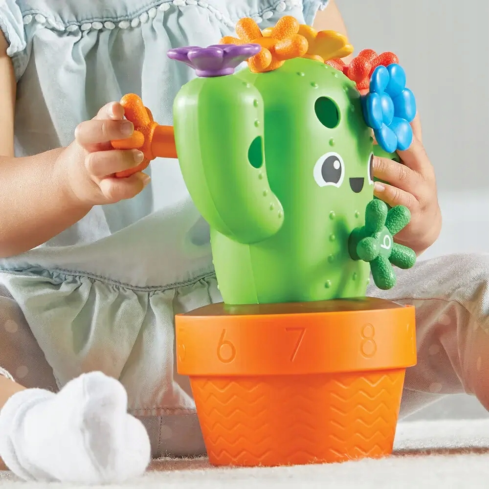 Carlos - Kaktus do rozwoju motoryki i nauki liczenia dla dzieci przedszkole Kolor wielokolorowy