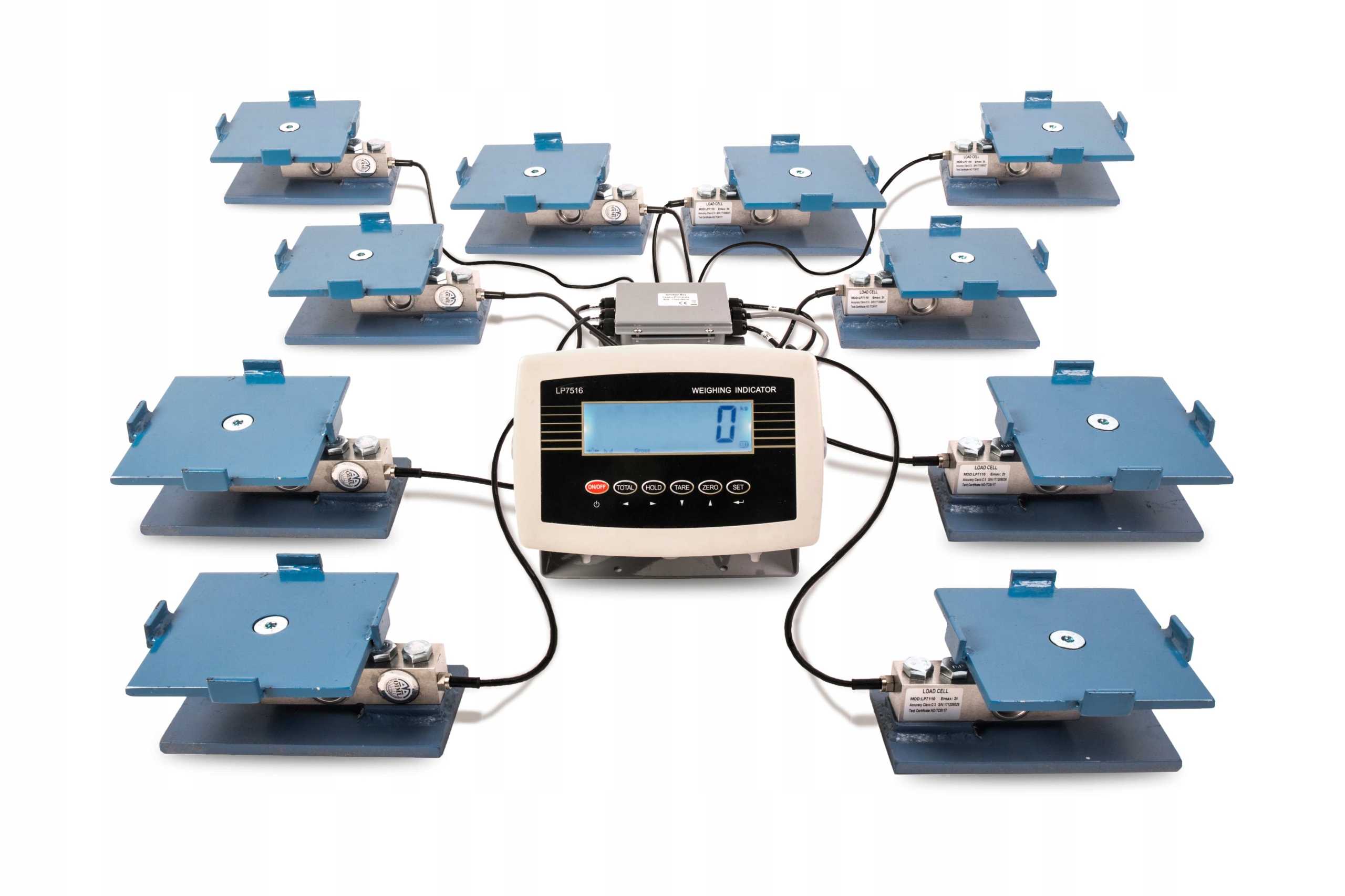 Váha Pod Nádržku Na Mléko Ochlazovač Bazénu 10 Senzorů Rozměrná Velká