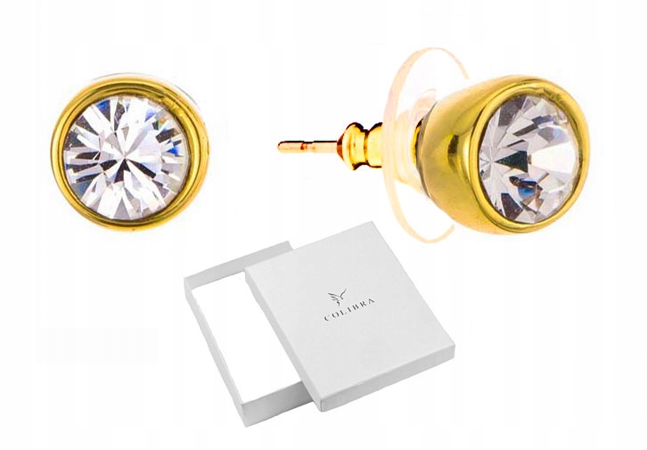 

Kolczyki Wkrętki Z Kryształami Swarovski Kółeczko