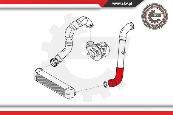 PRZEWOD RURA POWIETRZA 24SKV607 ESEN SKV Producent czesci SKV