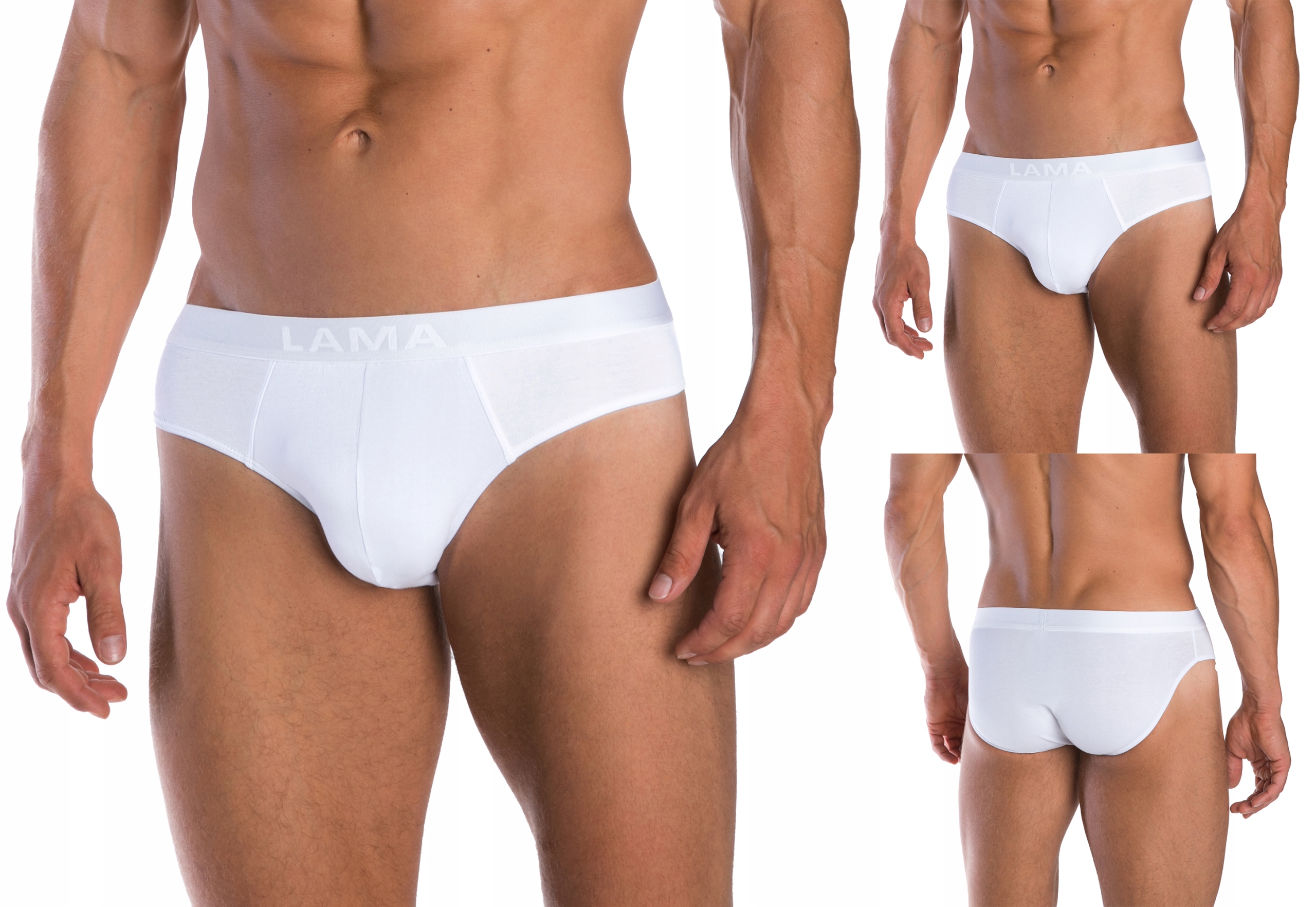 

Bawełniane Slipy Męskie Classic Lama 2SZT R. M