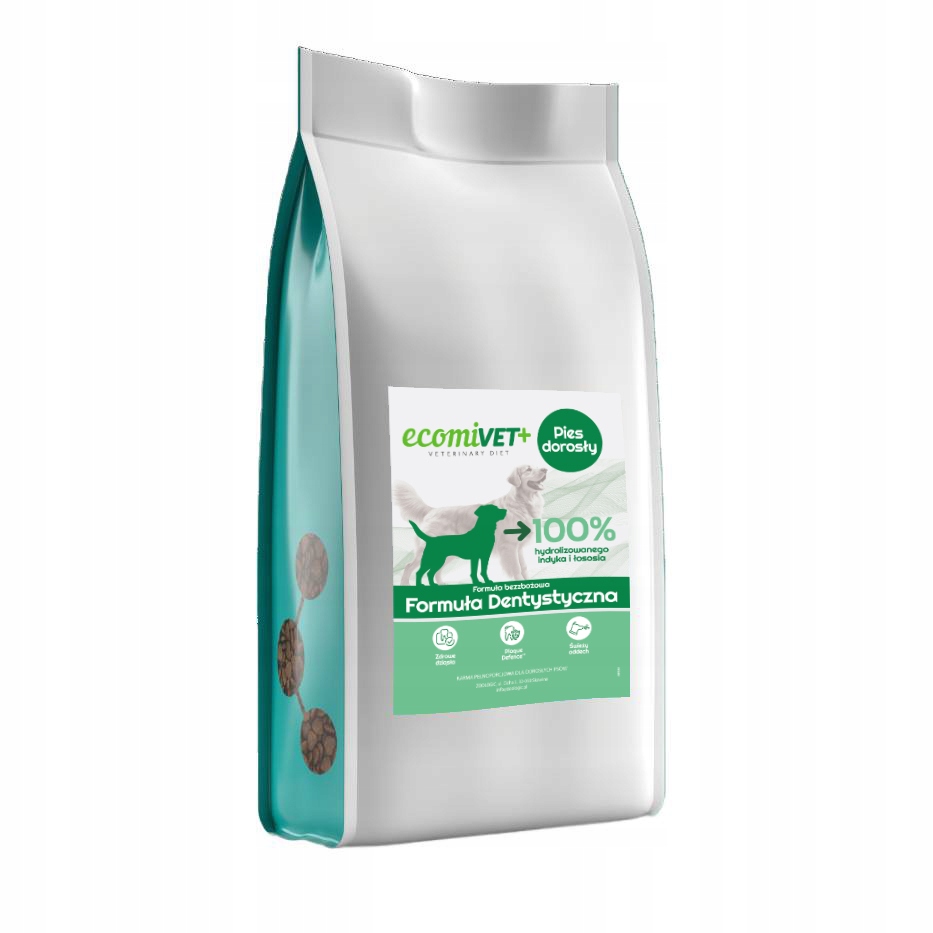ecomiVET+ Zubní formule Dental 1.5 kg dieta pro psa 100% hydrolyzát a