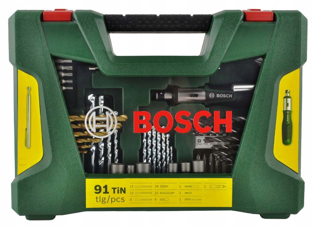 

Zestaw V-line 91szt. Wierteł i Bitów Bosch