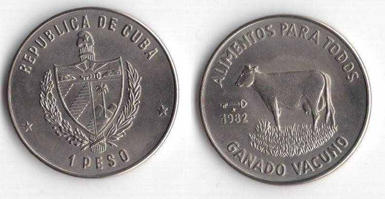 KUBA 1982 1 PESO FAO