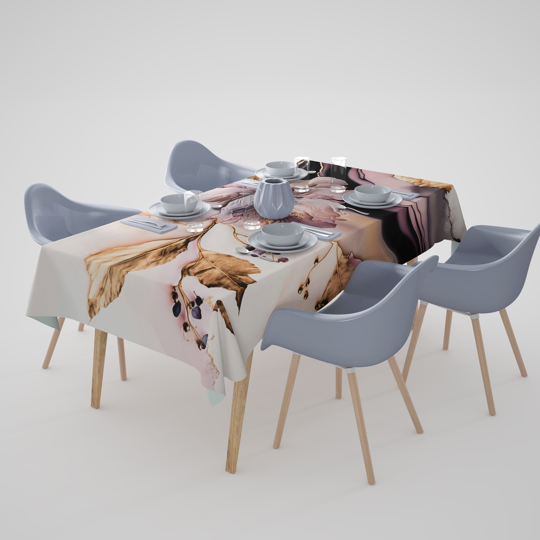 OBRUS PLAMOODPORNY 140X260 GŁADKI MATOWY GRUBY 137 Długość 260 cm