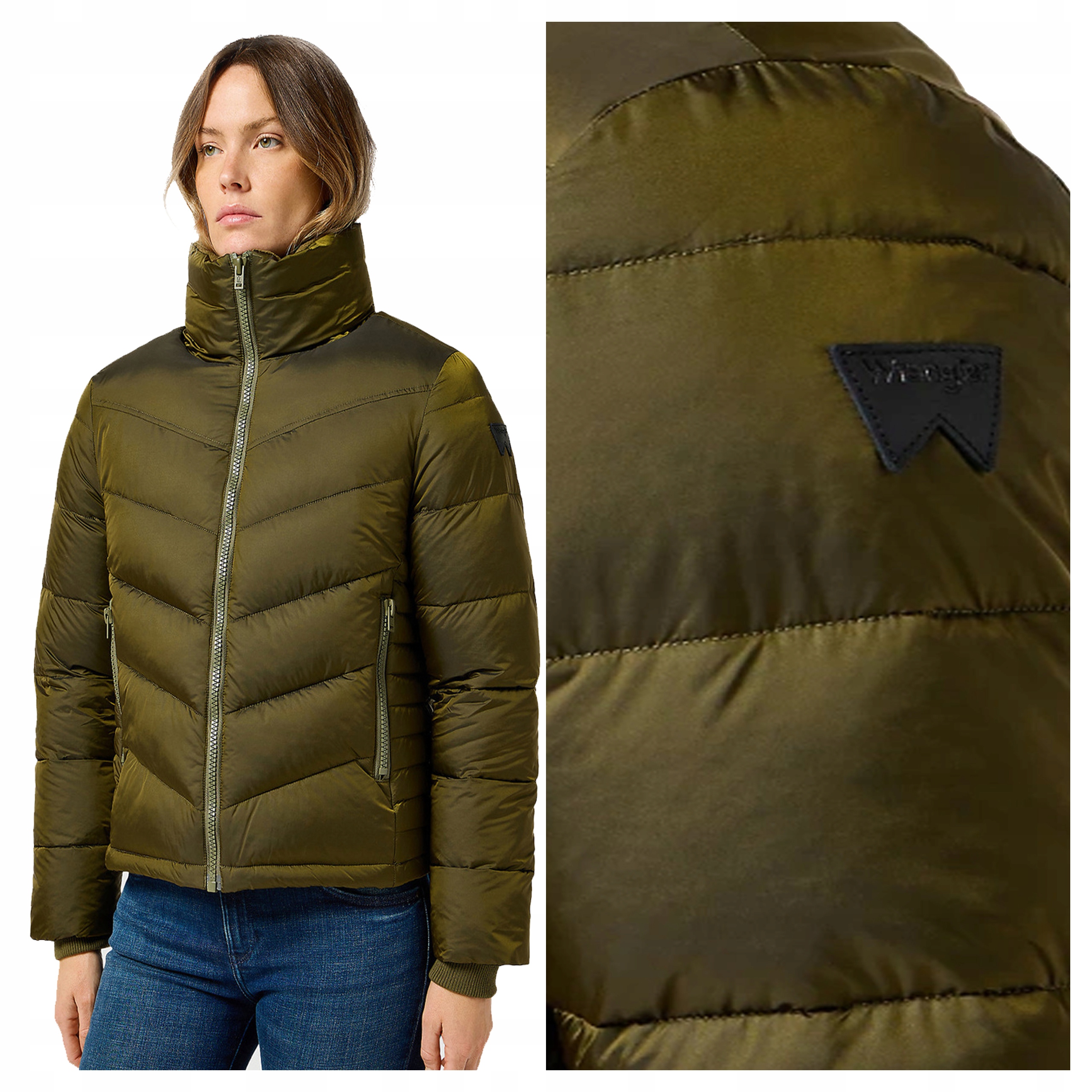 Wrangler Short Puffer Jacket S Dámská zimní bunda