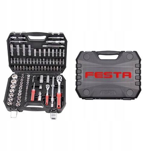 Gola sada, 94 ks, 1/4" 1/2", plast obal, CrV, Festa
