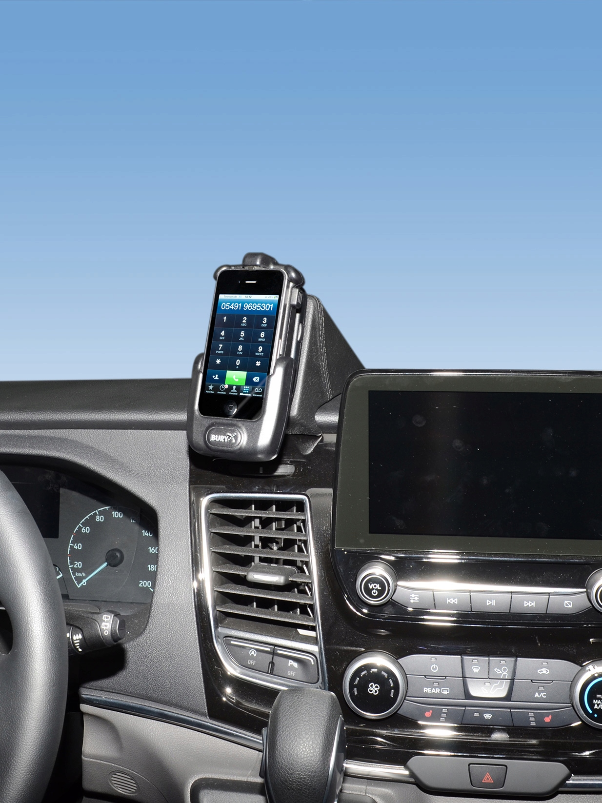 Konsola Kuda pod telefon Ford Tourneo Custom od 18
