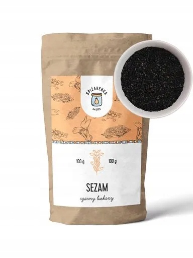 Levně 7x Sezam Černý na sushi a saláty Zrno loupané přírodní Spiżarenka